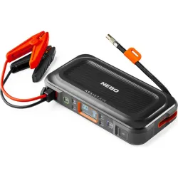ARRANCADOR + COMPRESOR DE AIRE ASSIST AIR JUMP 4 EN 1-ARRANC.+ COMPRES. POWERBANK+ LINT NEBO NEB-PBK-0004-G