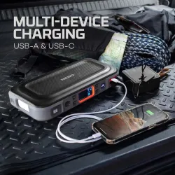 ARRANCADOR + COMPRESOR DE AIRE ASSIST AIR JUMP 4 EN 1-ARRANC.+ COMPRES. POWERBANK+ LINT NEBO NEB-PBK-0004-G