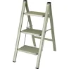 TABURETE ESCALERA ACERO 3 PELDAÑOS VERDE VIGAR 12886