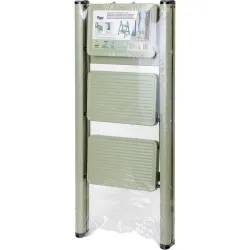 TABURETE ESCALERA ACERO 3 PELDAÑOS VERDE VIGAR 12886