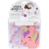 BOLSAS EVA REUTILIZABLES CIERRA FACIL PACK 4UDS 20X20CM GATO/UNICORNIO MELII 21200