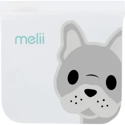BOLSAS EVA REUTILIZABLES CIERRA FACIL PACK 4UDS 20X20CM BULLDOG/TIBURON MELII 21210