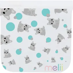 BOLSAS EVA REUTILIZABLES CIERRA FACIL PACK 4UDS 20X20CM BULLDOG/TIBURON MELII 21210