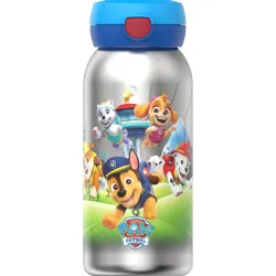BOTELLA ACERO INOX + TAPA ABATIBLE 600ML-PAW PATROL PUPS MEPAL 107489065400