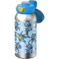 BOTELLA ACERO INOX + TAPA ABATIBLE 600 ML - STITCH MEPAL 107489065403