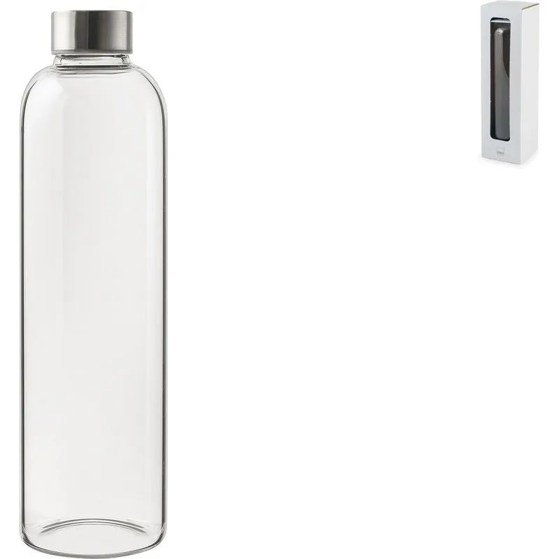 BOTELLA BOROSILICATO TAPON INOX 1L H&H 8990910