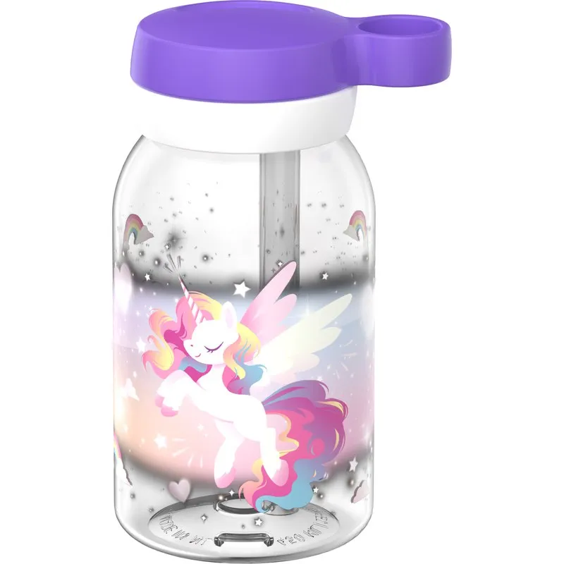 BOTELLA CAMPUS CON PAJITA 450 ML - UNICORN GLOW MEPAL 107480065411