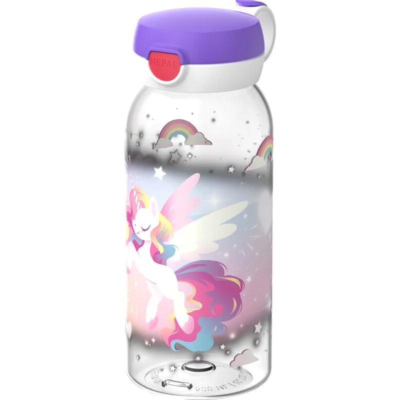 BOTELLA CAMPUS TAPA ABATIBLE 600 ML - UNICORN GLOW MEPAL 107485065411