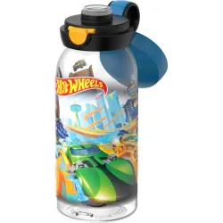 BOTELLA CAMPUS TAPA ABATIBLE 600 ML - HOT WHEELS MEPAL 107485065415