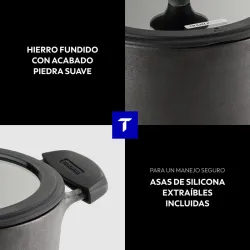 CACEROLA HIERRO FUNDIDO 3,1L TITANEX diametro 20CM TRAMONTINA 31700179