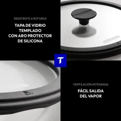 CACEROLA HIERRO FUNDIDO 3,1L TITANEX diametro 20CM TRAMONTINA 31700179