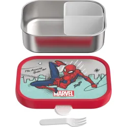 CONTENEDOR ACERO + TENEDOR CAMPUS SPIDERMAN MEPAL 107490065396