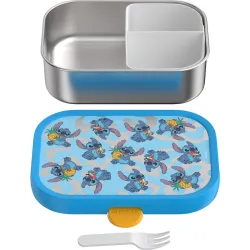 CONTENEDOR ACERO + TENEDOR CAMPUS STITCH MEPAL 107490065403