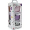 CONTENEDOR ALIMENTOS CRISTAL/SILICONA SET 3UDS 160ML MENTA/AZUL/LIMA MELII 16950