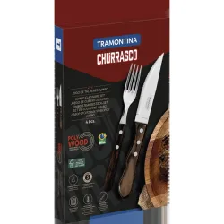 CUBERTERIA ESPECIAL BARBACOA BBQ POLYWOOD CASTAÑO 12CM TRAMONTINA 21198908