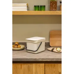 CUBO RECICLAJE SORT & GO BEIGE 6 L BRABANTIA 251702