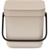 CUBO RECICLAJE SORT & GO BEIGE 3L BRABANTIA 251689