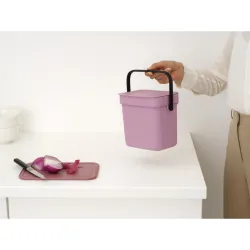 CUBO RECICLAJE SORT & GO ROSA 3L BRABANTIA 255427