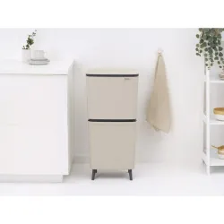 CUBO RECICLAJE SORTUP BEIGE 25+10+10L BRABANTIA 275029