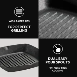 GRILL HIERRO FUNDIDO PRECURADO 27CM TRAMONTINA 31700182