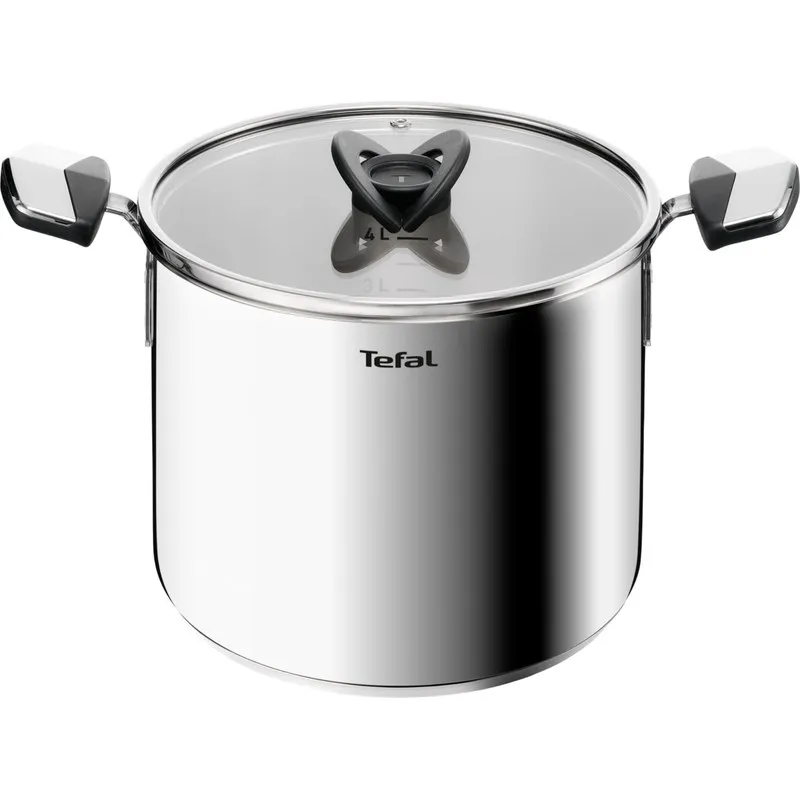 OLLA ALTA INOX INDUCCION TAPA CRISTAL EMOTION diametro22CM TEFAL E3286145