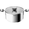 OLLA INOX INDUCCION TAPA CRISTAL EMOTION diametro24CM TEFAL E3284644