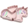 PLATO INFANTIL SILICONA DIVISIONES Y VENTOSA UNICORNIO MELII 17300