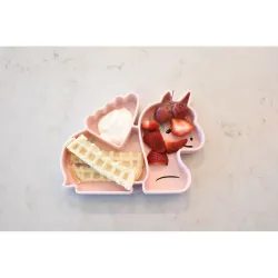 PLATO INFANTIL SILICONA DIVISIONES Y VENTOSA UNICORNIO MELII 17300