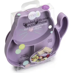 PLATO INFANTIL SILICONA DIVISIONES Y VENTOSA GATO MELII 17600
