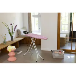 TABLA PLANCHAR 124X38CM SOPORTE SOLIDO ROSA- BLANCO BRABANTIA 246067