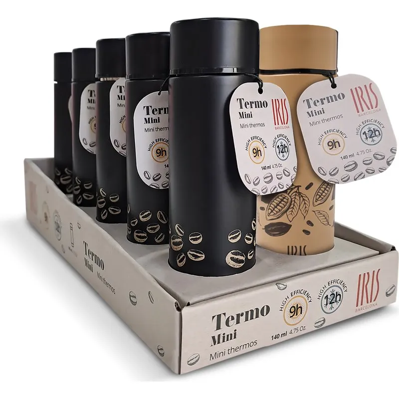 TERMO MIFI CAFE SURTIDO 140ML NEGRO/VISON IRIS 8357-ID