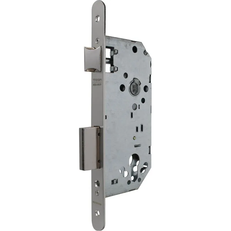 CERRADURA 4030-60 ENTRADA 60MM SIN CILINDRO CANTO REDONDO H.NIQUEL TESA 40306RHN