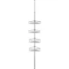 BARRA TELESCOPICA STEEL CON 4 CESTILLOS TATAY 6600000