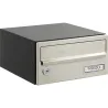 BUZON HORIZONTAL SLIM COMUNIDAD INTERIOR INOX/ANTRACITA 12X24X25CM ARREGUI H2405