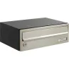 BUZON HORIZONTAL SLIM COMUNIDAD INTERIOR INOX/ANTRACITA 12X34,5X25CM ARREGUI H2505