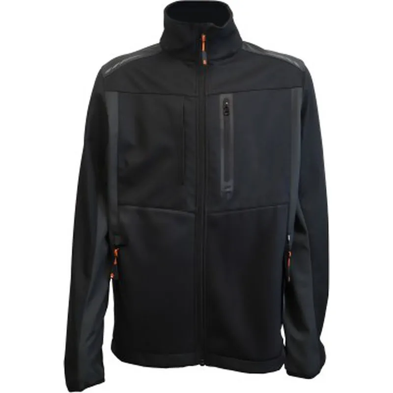 CHAQUETA SOFTSHELL CON FORRO MICROPOLAR WIND PRO TALLA S JUBA TP80K/S