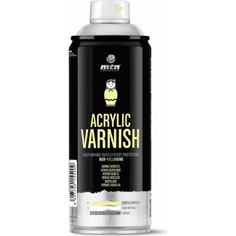BARNIZ ACRILICO MTN WEPRO MATE 400 ML MONTANA EX014PR0920