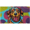 FELPUDO COCO BLANCO DECORADO PERRO POP 40X70CM DINTEX 50691