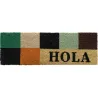 FELPUDO COCO BLANCO HOLA CUADROS 25X75CM DINTEX 50941