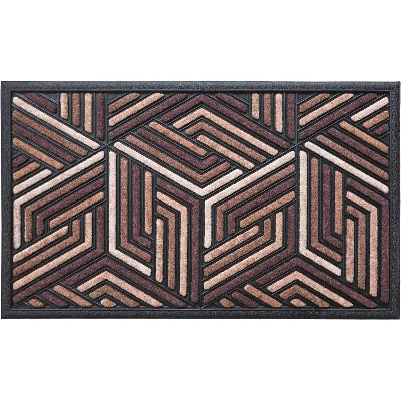 FELPUDO MULTIUSOS CLEAN & DRY KUBIC TAUPE 45X75CM 51454