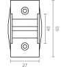 PASACINTA PERSIANA MINI RODILLOS METAL METALICO NIVEL NV23042752