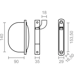 RECOGEDOR PERS EMBUTIR 18MM BLANCO NIVEL NV23042742