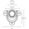 SOPORTE EJE PERS PR15+RODAMENTO PR16 28MM CINCADO NIVEL NV23042756