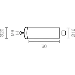 TOPE PERSIANA (2 UNID) 60MM BLANCO NIVEL NV23042757