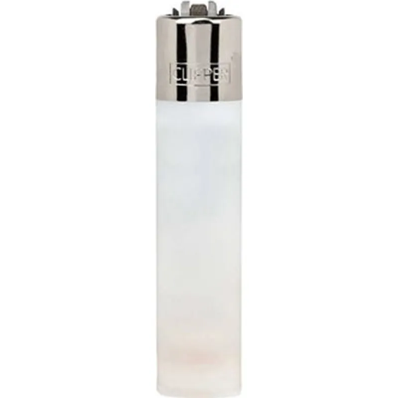 MECHERO TRANSPARENTE BLANCO EXPOSITOR 48 UDS CLIPPER CLOA005H