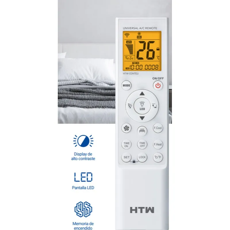 MANDO UNIVERSAL AIRE ACONDICIONADO SPLIT HTW HTW-CONTEU