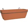 JARDINERA BALCON PLASTICO PARIS TERRA 50CM ELHO 1004023