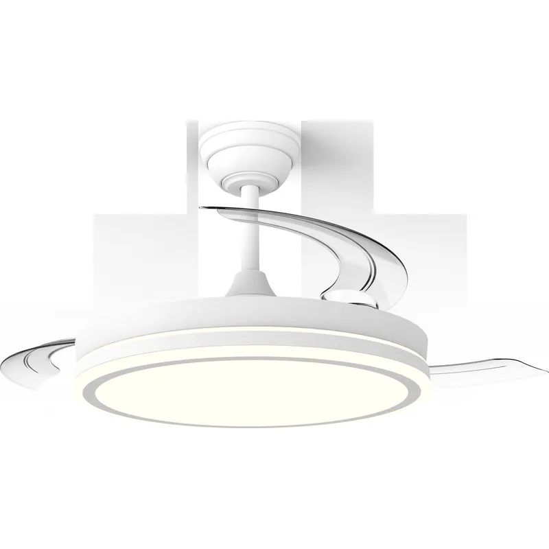 VENTILADOR DE TECHO PLAFON ASPAS RETRACTILES BLANCO diametro50CM 48W CRISTALRECORD 85-100-42-000