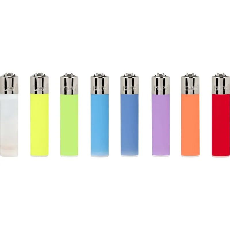 MECHERO TRANSPARENTE COLORES SURTIDOS EXPOSITOR 48 UDS CLIPPER CL0A121H