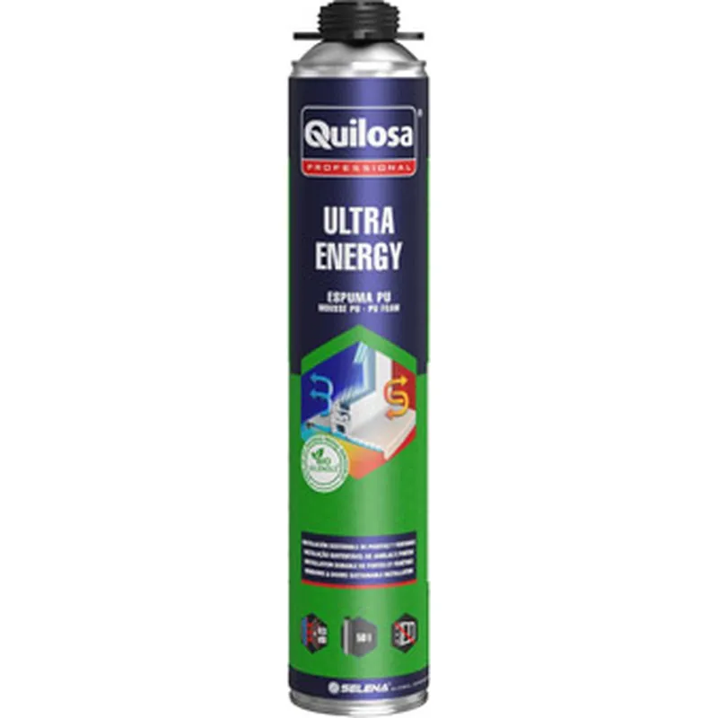 ESPUMA POLIURETANO ULTRA ENERGY PISTOLA 750 ML QUILOSA 10051332